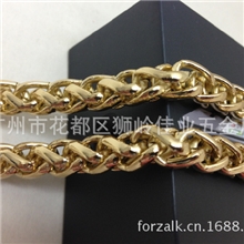 供应7M浅金灯笼链猪笼链麻花链条
