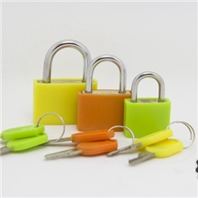 【浦江第一锁业】彩色套壳锁礼品学生箱包合金小铜锁彩色小挂锁