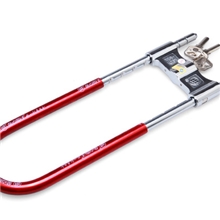 叶片玻璃门锁抗16吨液压剪顶级防盗锁店铺锁【金点原子】