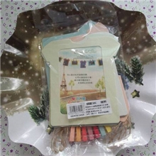 秋雨创意T恤衣服悬挂式纸相框10张七彩10色带麻绳夹