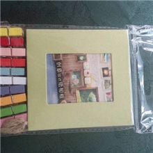 秋雨创意挂式纸相框多色卡纸相框墙悬挂纸相框串串卡