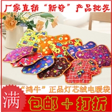 鸿牛正品防漏绒布充电热水袋暖手宝暖手袋毛绒电暖袋包邮未注水