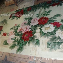 电视背景墙喷绘机/瓷砖背景墙彩雕机/龙润瓷板砖彩绘设备生产厂家