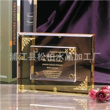 厂家推荐供应精美包装水晶奖杯加LOGO可以定制