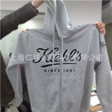 数码热转印拉链开衫卫衣外套连帽拉链卫衣外套长袖帽衫卫衣