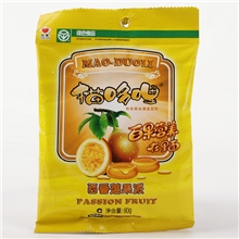休闲食品厂家直销猫哆哩80G西番莲果派蜜饯特产糖果