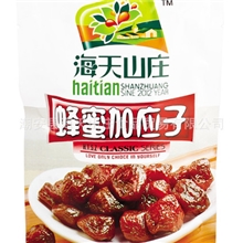 海天山庄厂家批发蜂蜜加应子独粒包装加立式袋装休闲食品
