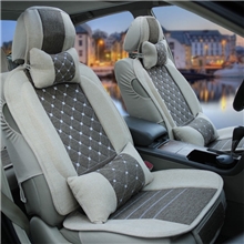 【厂家直供】星光CAR亚麻汽车坐垫新款通用四季垫座垫子座套用品