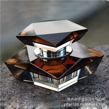 【淘宝爆款】高档汽车香水瓶双面玲珑水晶座汽车香水厂家直销