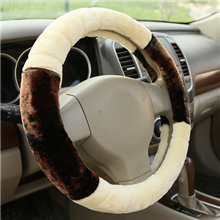 新款毛绒方向盘套冬季把套无臭把套环保方向盘套拼花梦幻毛绒