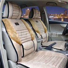 天鹅绒秋冬季汽车坐垫四季座套保暖座垫汽车用品大众丰田日产