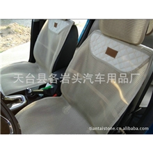 热销推荐仿手编汽车坐垫机编坐垫套3D透气网夏季凉垫