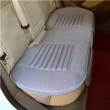 厂家直销亚麻汽车坐垫批发三件套无靠背四季坐垫通用汽车座垫