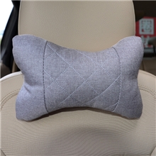 批发亚麻汽车头枕护颈枕车用头枕骨头枕靠枕透气舒适厂家直销