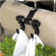 汽车双挂钩多功能汽车用挂钩多用途椅背旋转挂钩汽车双钩