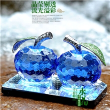 千祥正品苹果汽车香水座时尚可爱高档水晶座汽车内饰香水摆件