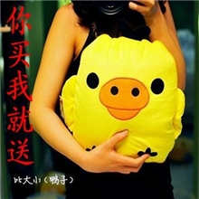 轻松小熊空调被轻松熊抱枕靠垫两用夏凉被空调毯大号