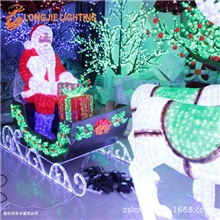 100%厂家:3D拉丝滴塑造型灯、滴塑鹿子拉车造型灯、LED发光鹿子、