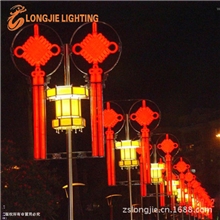 厂家直销：LED如意中国结灯、中国结路灯、中国结发光灯100%直销