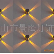 供应户外4*1W大功率LED十字小星星灯￠90背景灯楼体装饰灯JM901