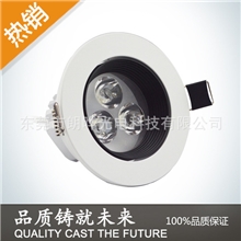 led天花灯新款3W防眩光天花灯高亮低光衰厂家直销质保两年