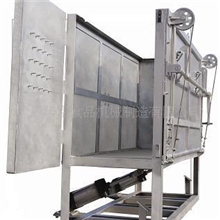 气动翻板箱供屠宰设备流水线华堂机械