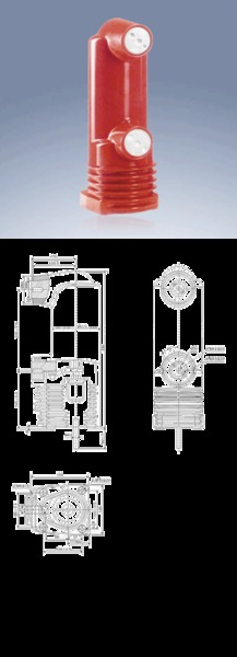 12KV中心距205mm固封极柱技术参数(811A)