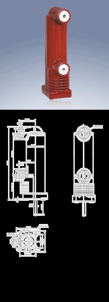 12KV中心距275mm固封极柱技术参数(813A)