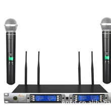 一拖四无线麦克风，超大液晶显示，豪华金属面板，可配无线会议咪