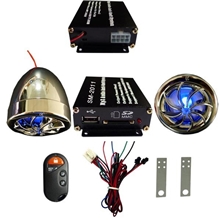 提供无线遥控MP3播放FM收音机车载摩托车防盗报警系统立体声音响