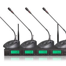 诚征经销商UHF红外对频一拖四无线会议麦克风会议麦话筒