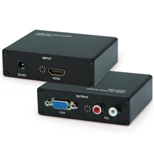 HDMI转VGA视频转换器带左右R/L音频输出转换器HDMITOVGA