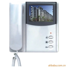 楼宇对讲4寸黑白可视对讲分机