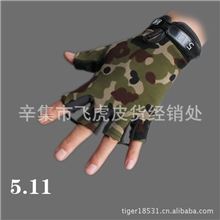 专业防滑511半指手套速干耐磨CS摄影骑行半指手套5.11半指手套
