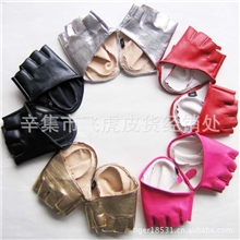 13年新款女时尚半掌半指手套仿真皮短手套半截手套凯莉最爱