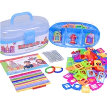 智博乐磁力棒玩具240件桶装益智玩具磁性积木淘宝热卖一件代发