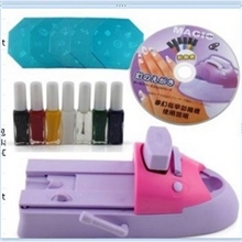 出口欧美豪华美甲印花机印花模板工具套装印花钢板+印花油+印章