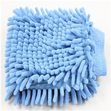 义乌柔叶厂家批发雪尼尔手套雪尼尔双面手套洗车手套擦车手套