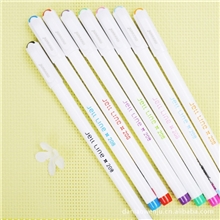 大鸟文具批发韩国文具慕那美208清新白杆彩色中性笔02037