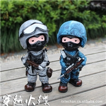 批发供应CS穿越火线树脂工艺品存钱罐储蓄罐礼品