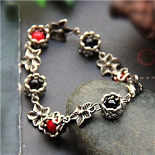 1374#环中珠藏饰手链红女云南手工饰品民族饰品专卖手饰批发