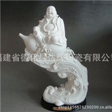 厂家直销德化白瓷陶瓷礼品工艺品精品弥勒佛