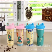 厂家供应/悲伤马剧团陶瓷杯/可爱卡通小象杯/咖啡杯/星巴克杯