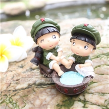 大禹家喜婚庆礼品创意树脂工艺品革命爱情小兵婚礼用品DY9347