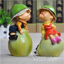 鸭梨/情侣摆件婚庆家居装饰品树脂工艺品婚房情人节小创意2005