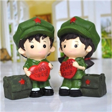 红军娃娃笔筒树脂婚庆摆件家居礼品厂家直销淘宝供货2006