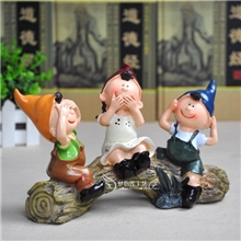 三不树桩娃娃/厂家直销创意家居装饰品新婚新房摆件/树脂批发200