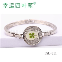 批发供应幸运草/四叶草饰品,礼品，幸运草手链手镯