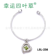 批发幸运草情人节礼品，四叶草饰品，幸运草手镯