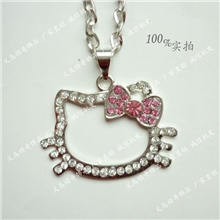 义乌时尚hellokitty项链戒指手镯hellokitty空头猫项链